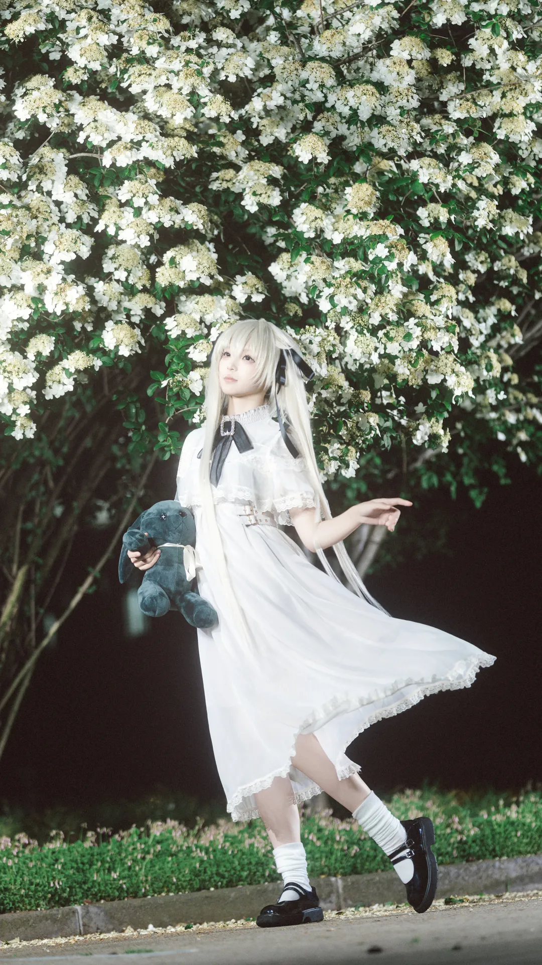 二次元撮影, 春日野穹 コスプレ, ヨスガノソラ, コスプレ撮影, 白いワンピースの少女 - 2枚目