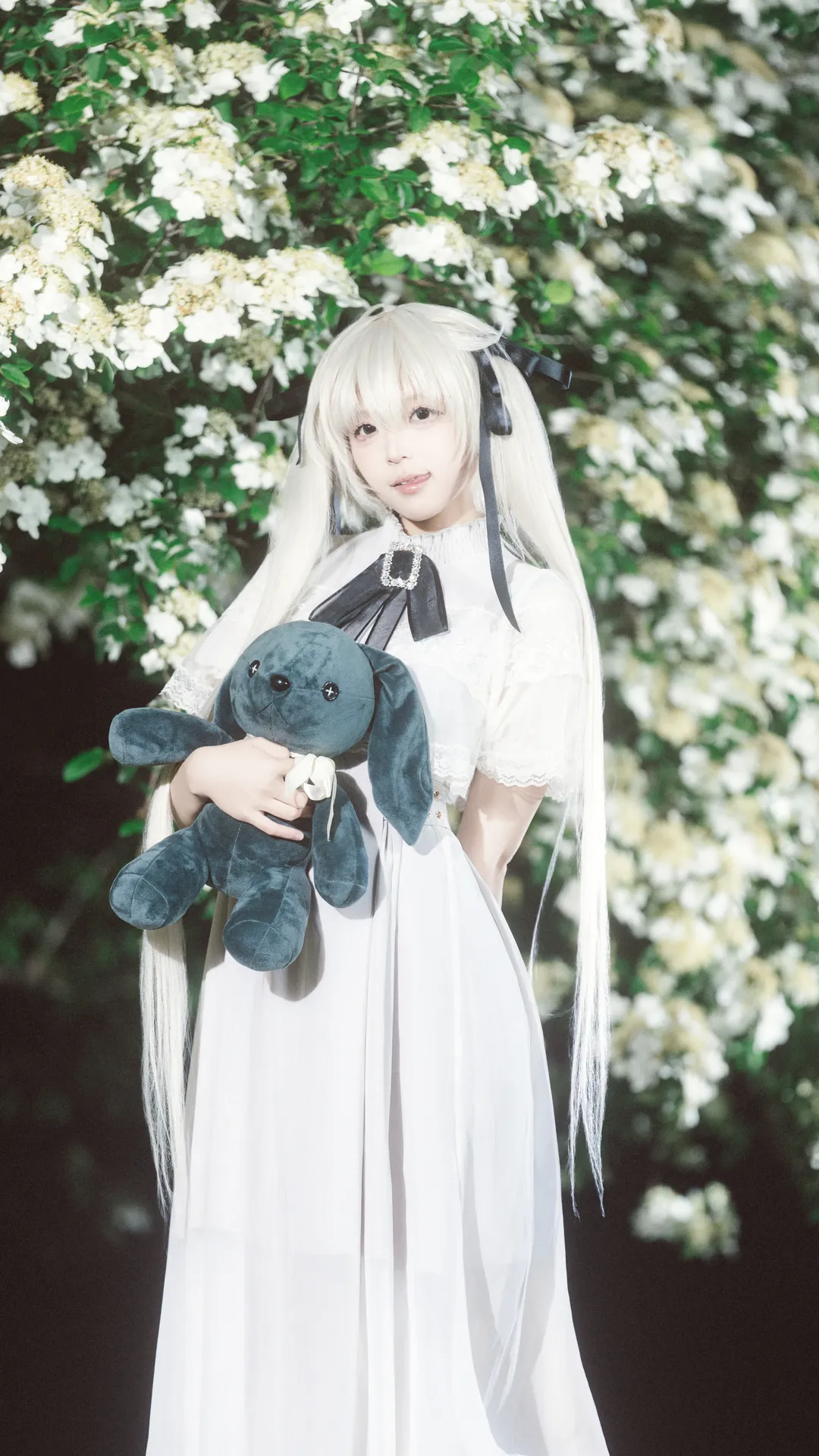 二次元撮影, 春日野穹 コスプレ, ヨスガノソラ, コスプレ撮影, 白いワンピースの少女 - 3枚目