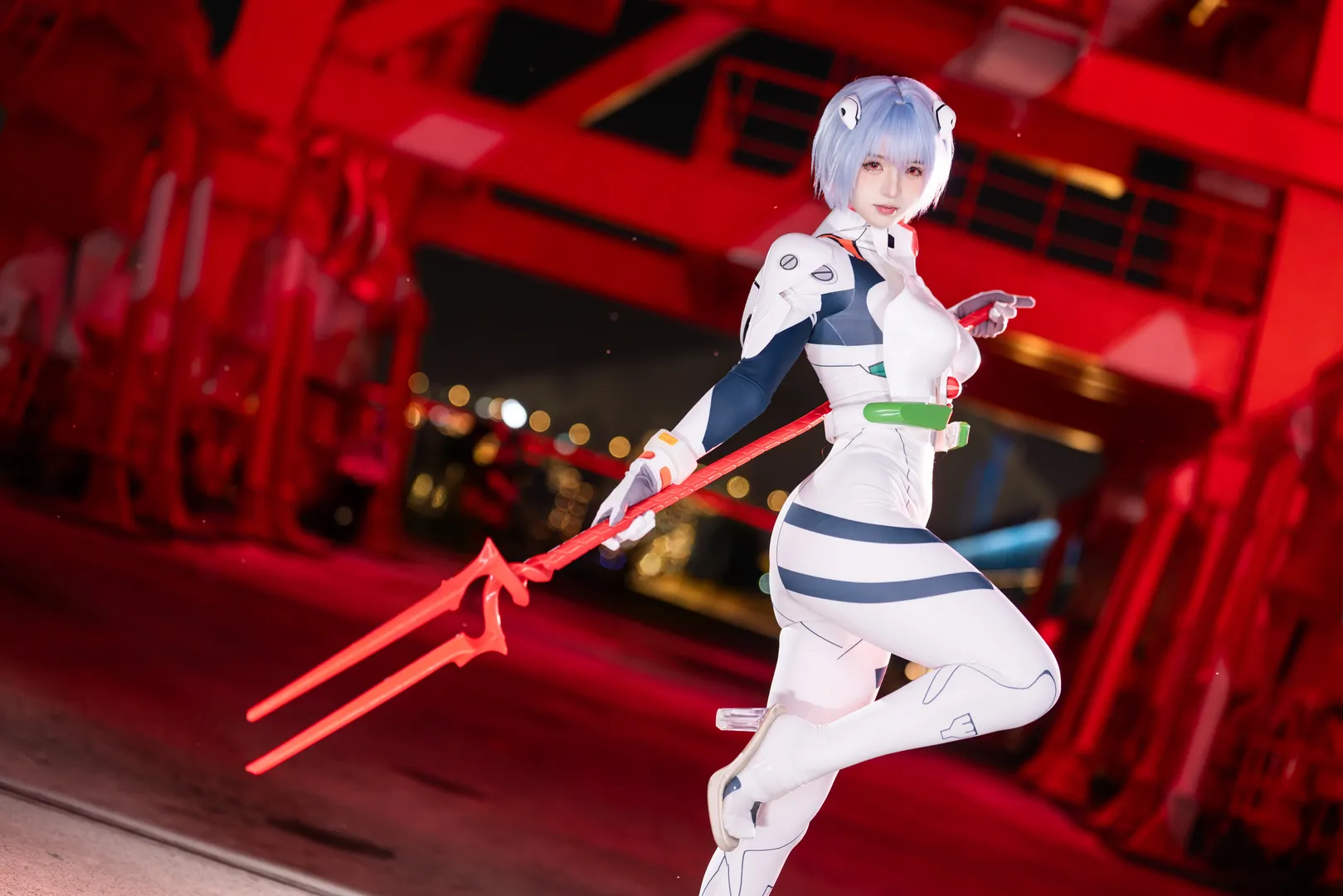 二次元摄影, 绫波丽cos, 新世纪福音战士, cosplay正片, 杨浦电厂遗址