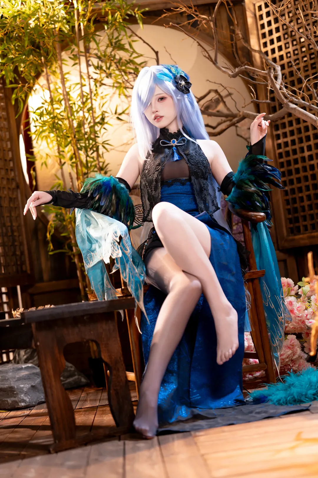 Anime-style photography, Azur Lane, Ancient style cosplay, Qipao cosplay, Akimitsu cosplay - Image 4