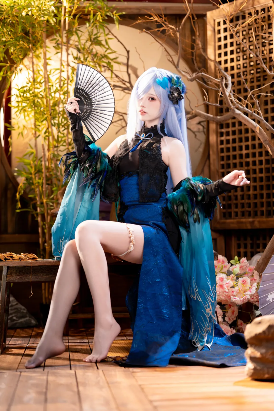 Anime-style photography, Azur Lane, Ancient style cosplay, Qipao cosplay, Akimitsu cosplay - Image 5