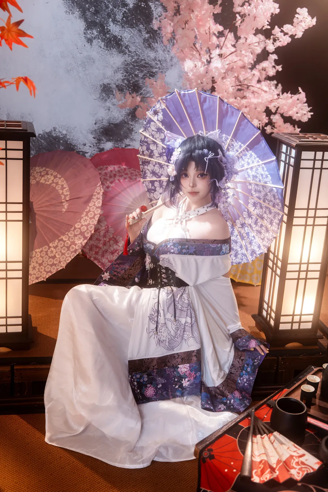 鬼灭之刃, 和风摄影, cosplay正片, 蝴蝶忍cos, 花魁私设 - 第4张