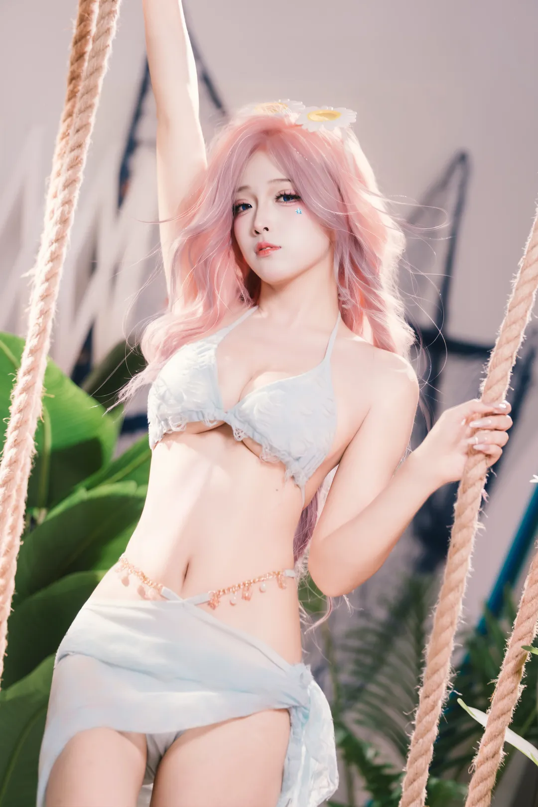 二次元摄影, 泳装cos, 夏日泳装, 英雄联盟, 萨勒芬妮cos - 第2张