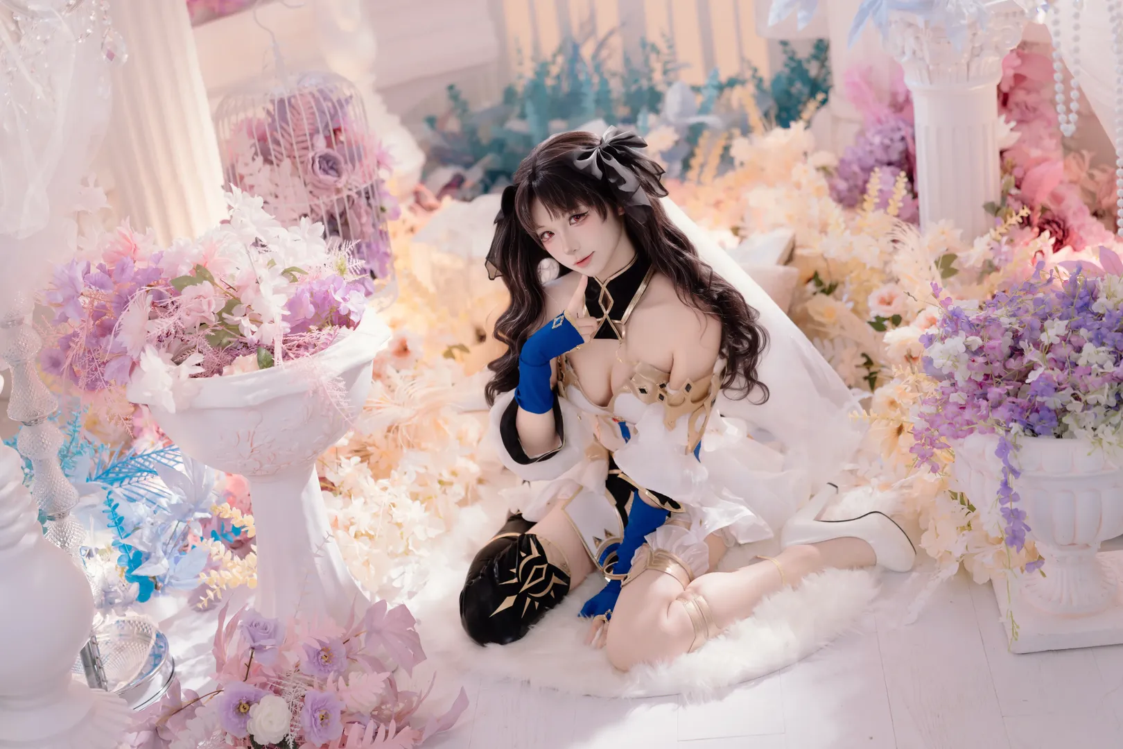 二次元摄影, Fate/Grand Order, 伊什塔尔cos, cosplay正片, 梦幻花海写真 - 第1张