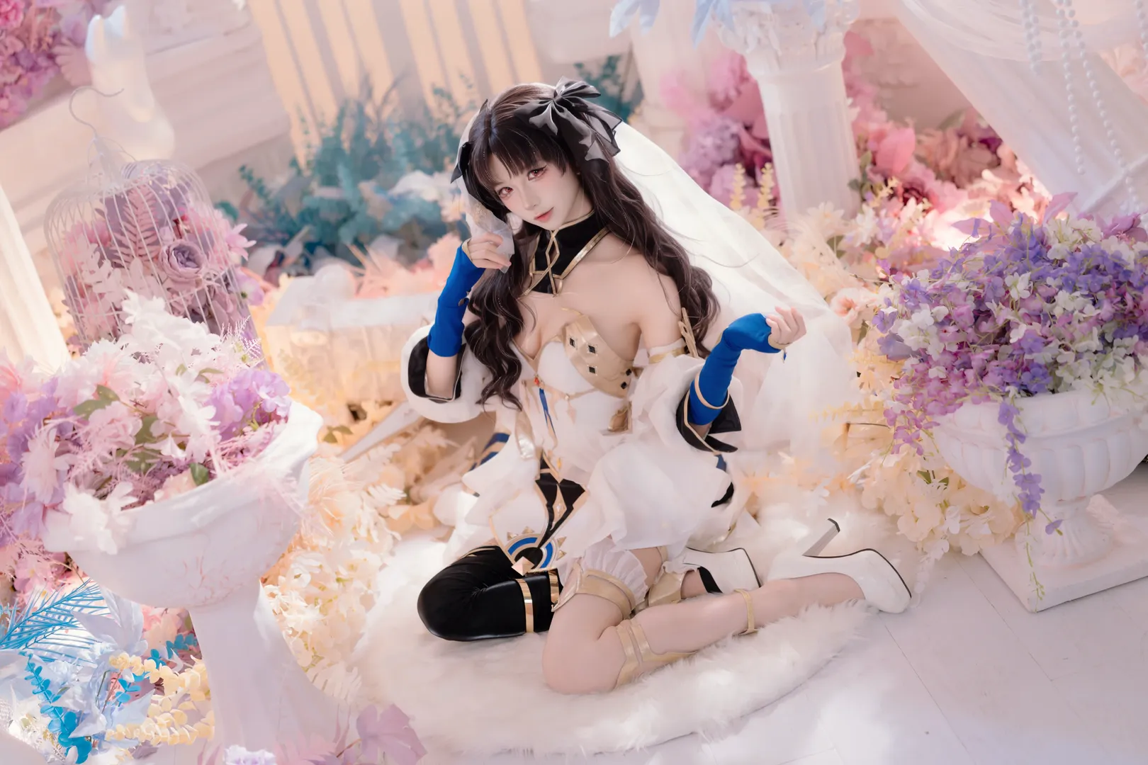 二次元摄影, Fate/Grand Order, 伊什塔尔cos, cosplay正片, 梦幻花海写真 - 第2张