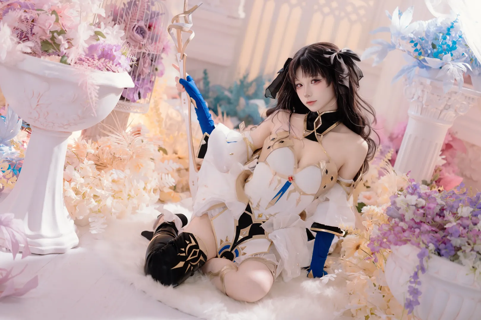 二次元摄影, Fate/Grand Order, 伊什塔尔cos, cosplay正片, 梦幻花海写真 - 第4张