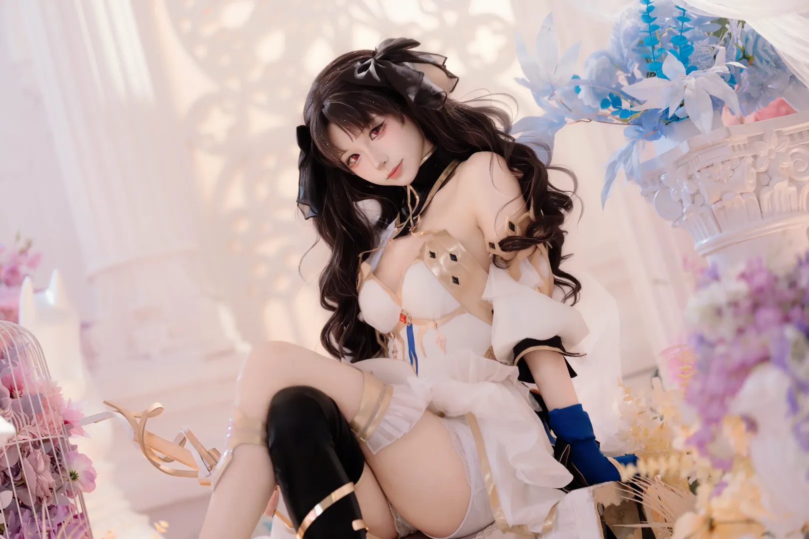 二次元撮影, Fate/Grand Order, イシュタルコスプレ, コスプレ撮影, 夢幻の花畑写真
