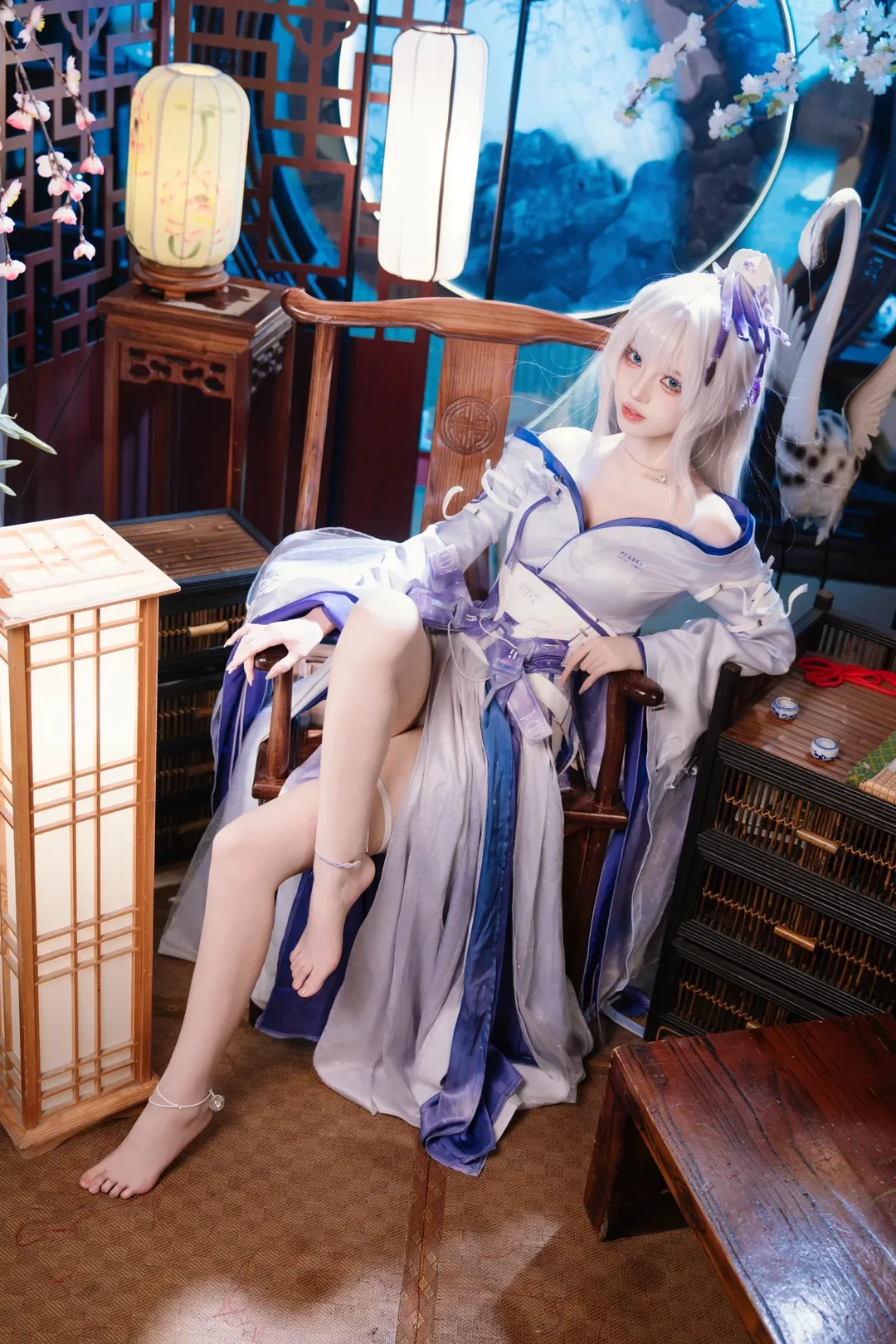鸣潮, 二次元摄影, 古风cosplay, 绯雪cos, 仙侠cos - 第1张