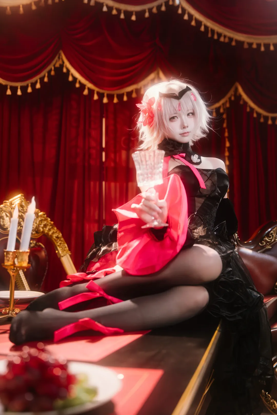 二次元撮影, コスプレ写真, Fate/Grand Order, ジャンヌ・ダルク（オルタ）コスプレ, 赤と黒の配色 - 7枚目