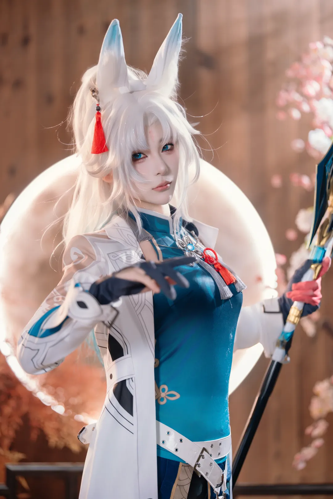 二次元摄影, 崩坏星穹铁道, 飞霄cos, cosplay正片, 狐耳将军 - 第1张