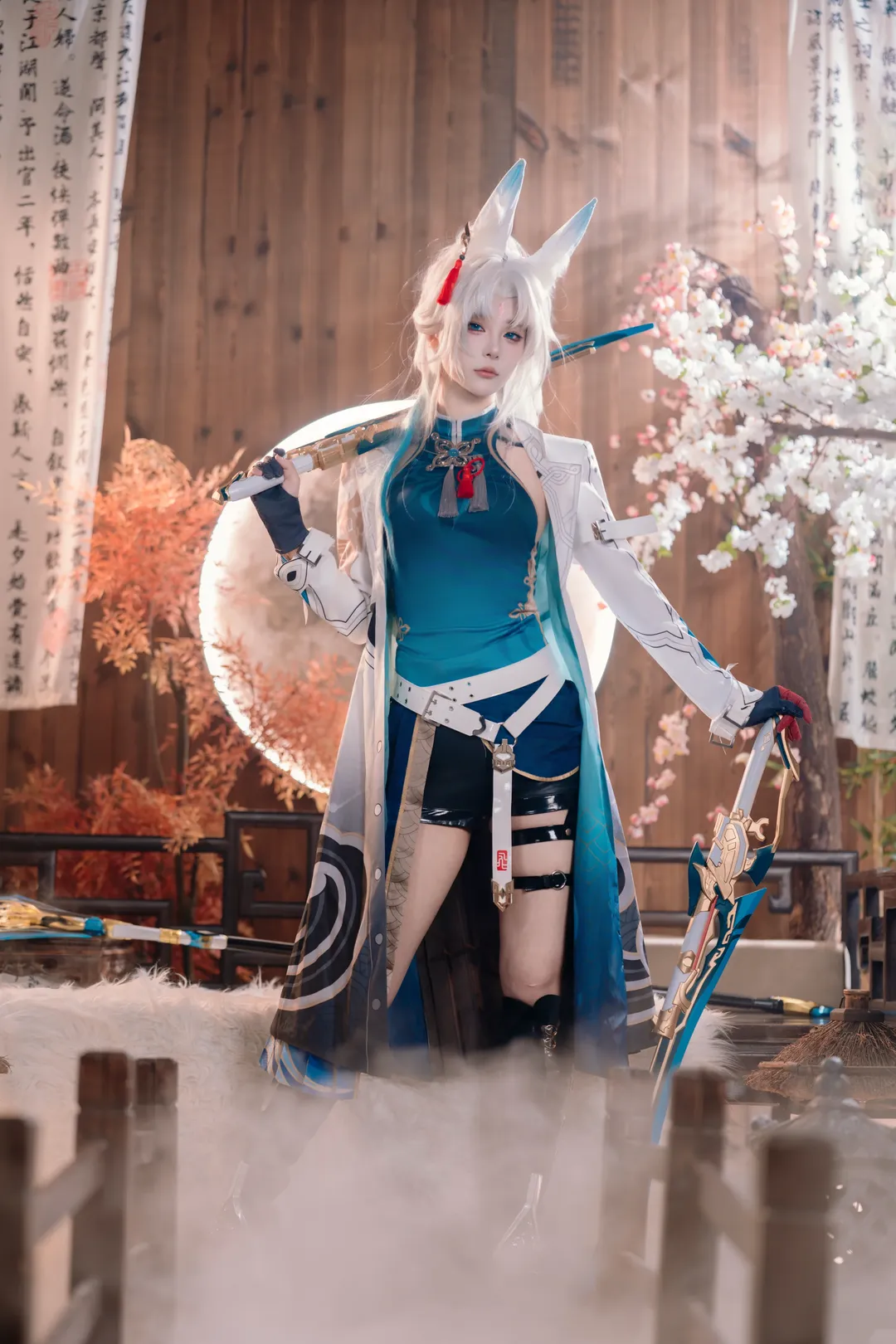 二次元摄影, 崩坏星穹铁道, 飞霄cos, cosplay正片, 狐耳将军 - 第2张