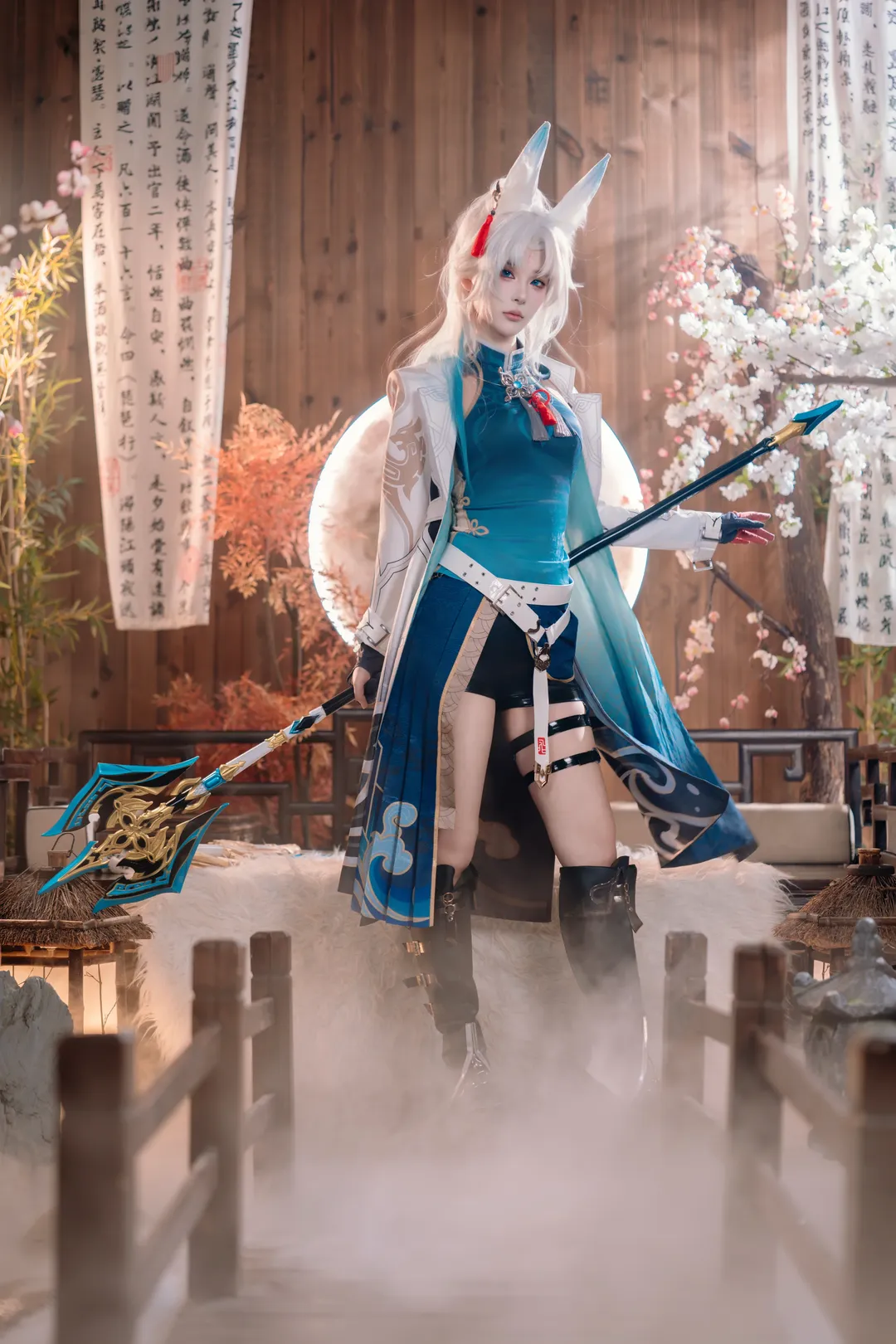 二次元摄影, 崩坏星穹铁道, 飞霄cos, cosplay正片, 狐耳将军 - 第3张