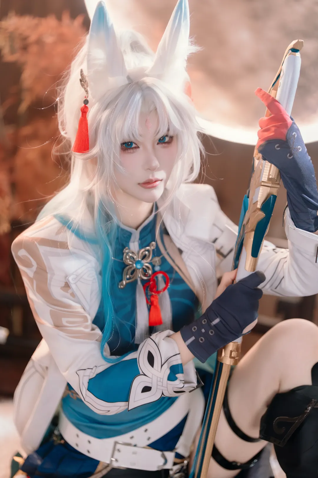二次元摄影, 崩坏星穹铁道, 飞霄cos, cosplay正片, 狐耳将军 - 第5张