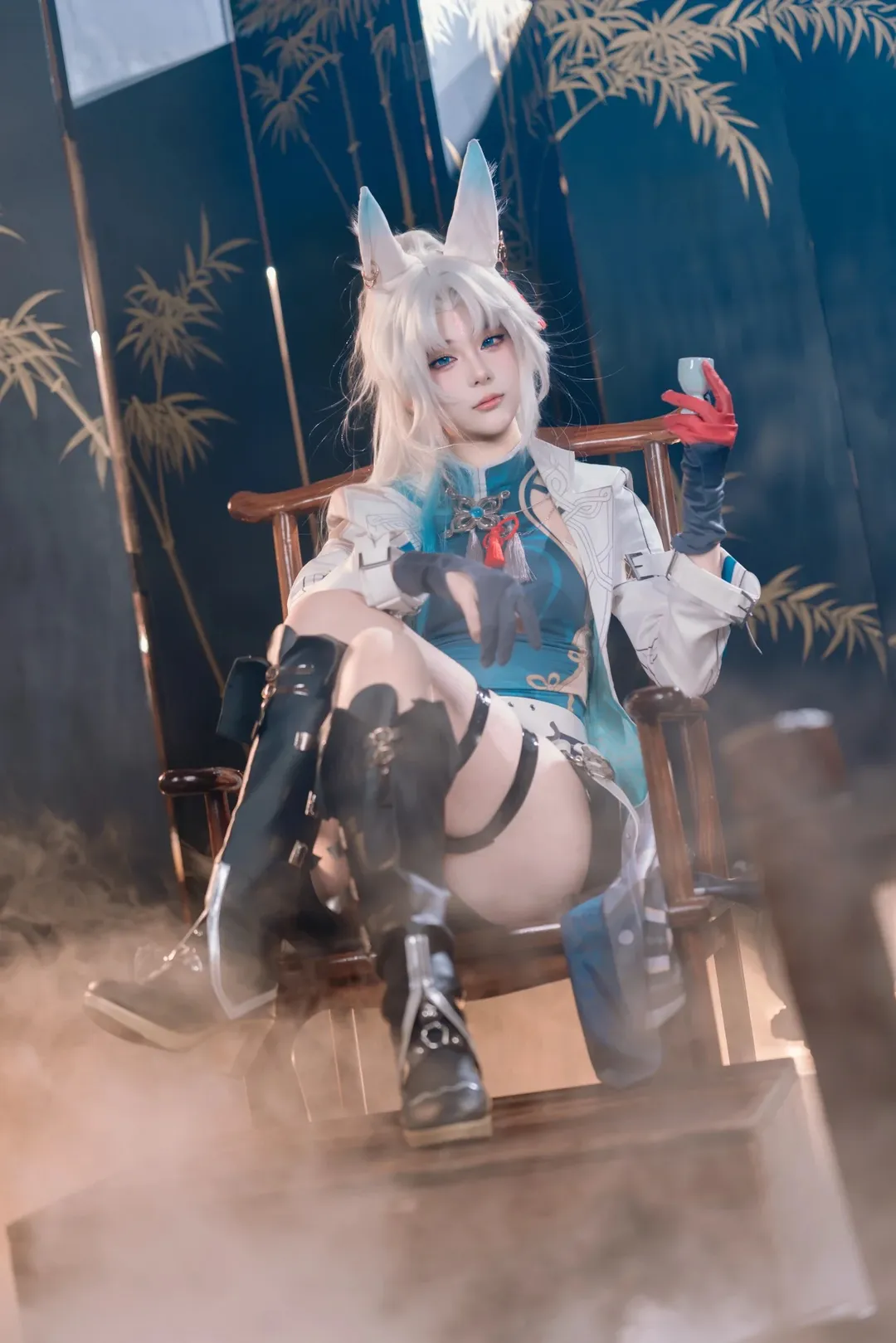二次元撮影, 崩壊：スターレイル, ヒショウ コスプレ, コスプレ撮影, 狐耳将軍