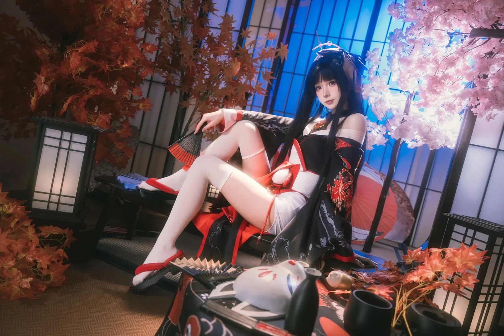二次元撮影, コスプレ写真, ネバエバ, 和風コスプレ, 潯 コスプレ - 3枚目