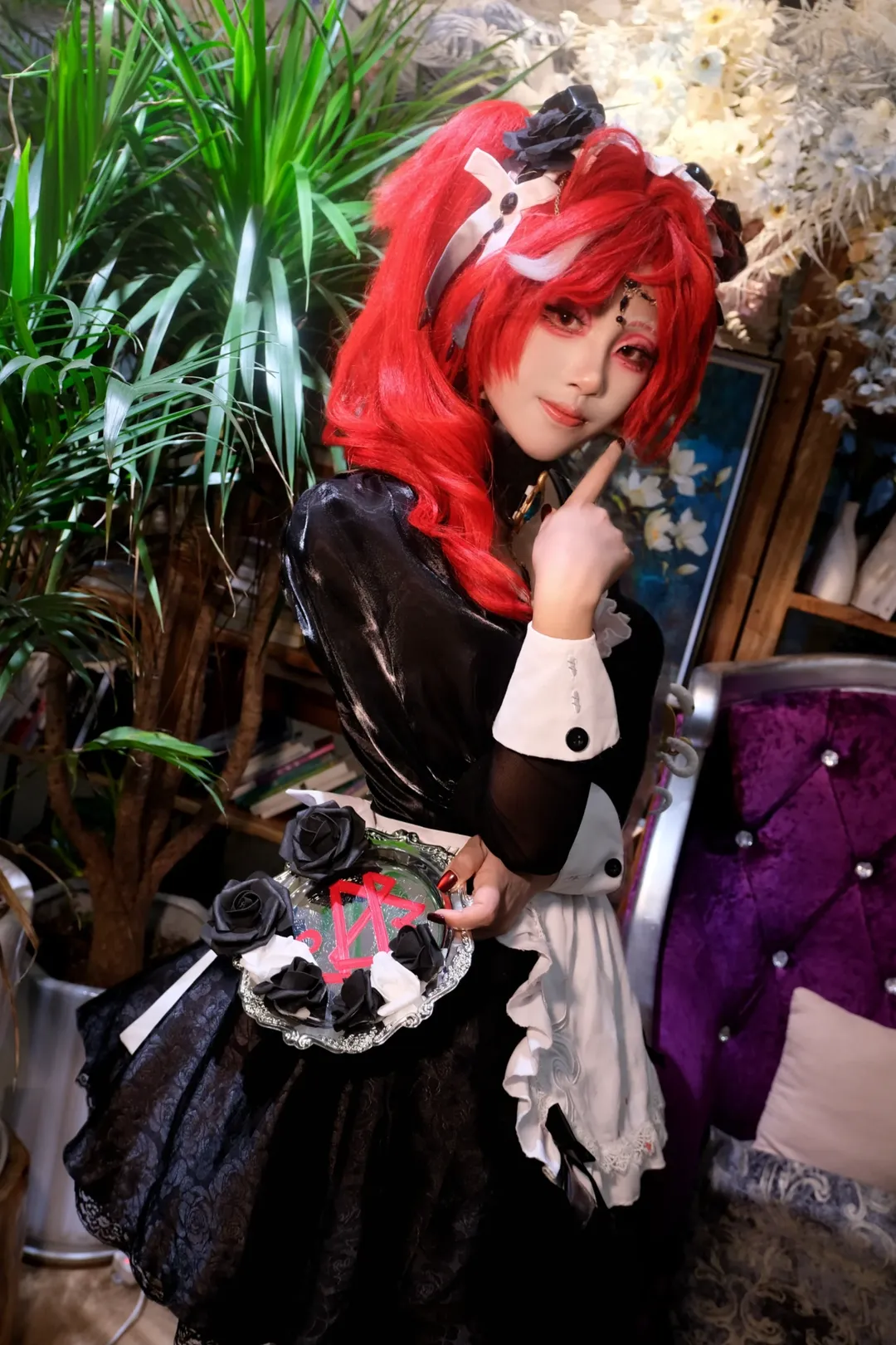 第五人格, cosplay正片, 真理之下绯cos, 哥特风女仆, 角色扮演拍摄