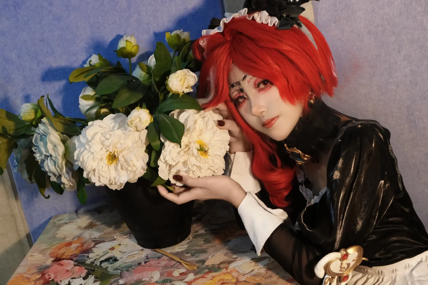 第五人格, cosplay正片, 真理之下绯cos, 哥特风女仆, 角色扮演拍摄 - 第2张