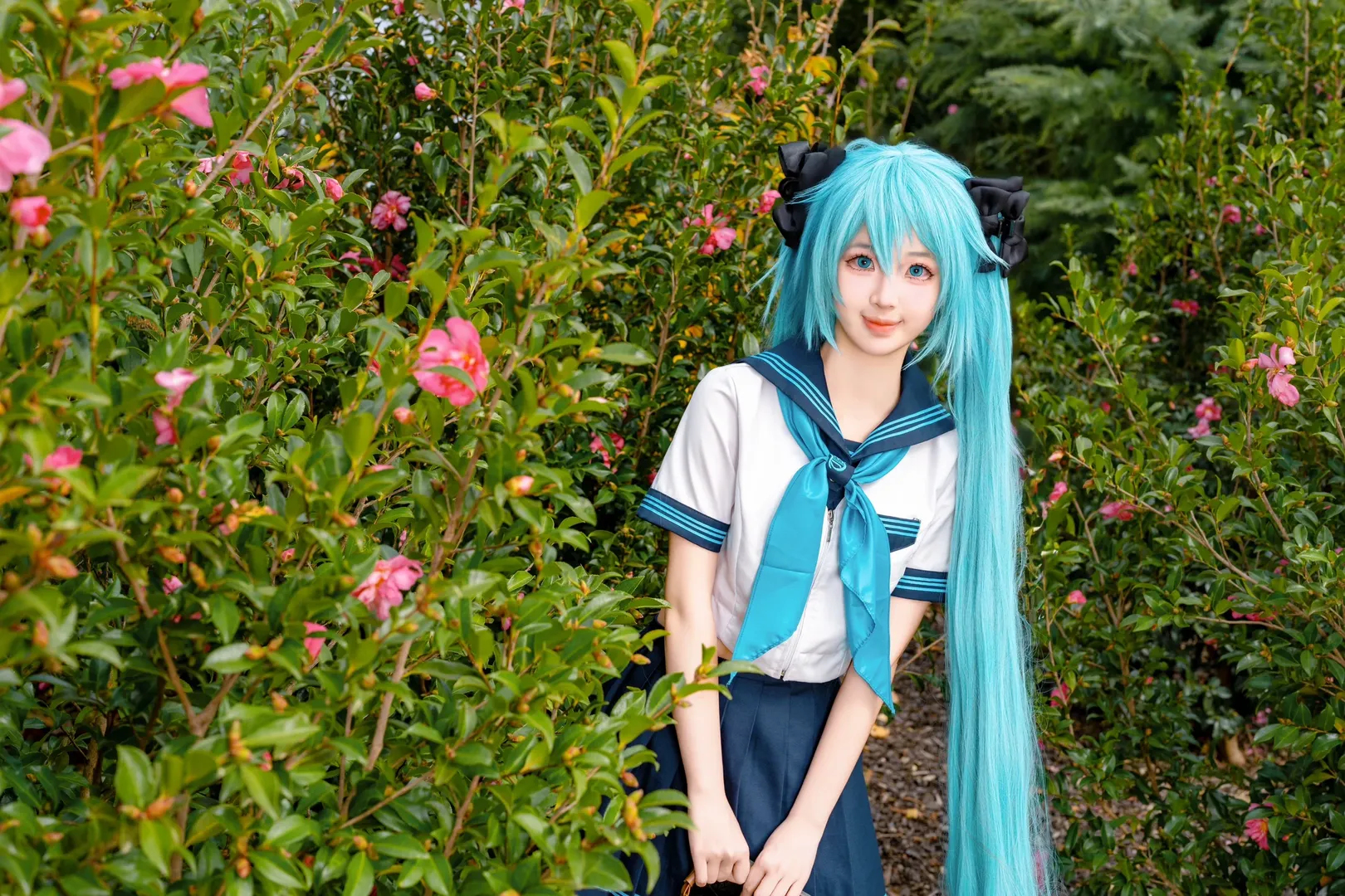 初音未来cos, 户外人像, Vocaloid, 悉尼cosplay, 秋日摄影 - 第4张