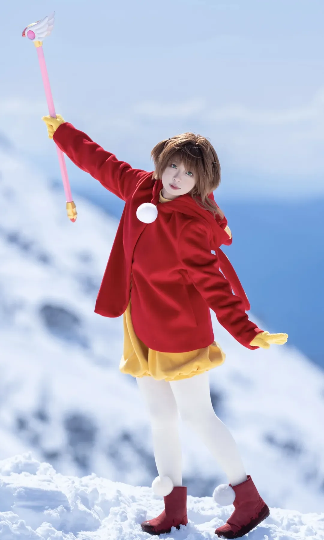 角色扮演, 二次元摄影, 小樱cos, 雪山外景, 南半球雪季 - 第1张