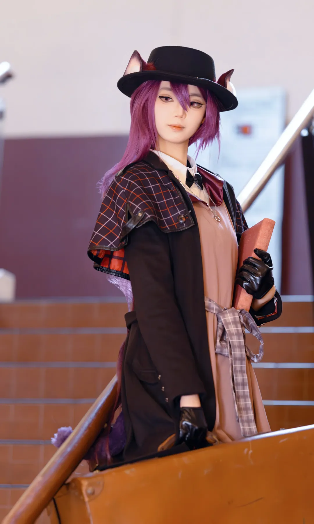 明日方舟, cosplay正片, 兽耳少女, 玫兰莎cos, 威塞克斯的信件 - 第1张
