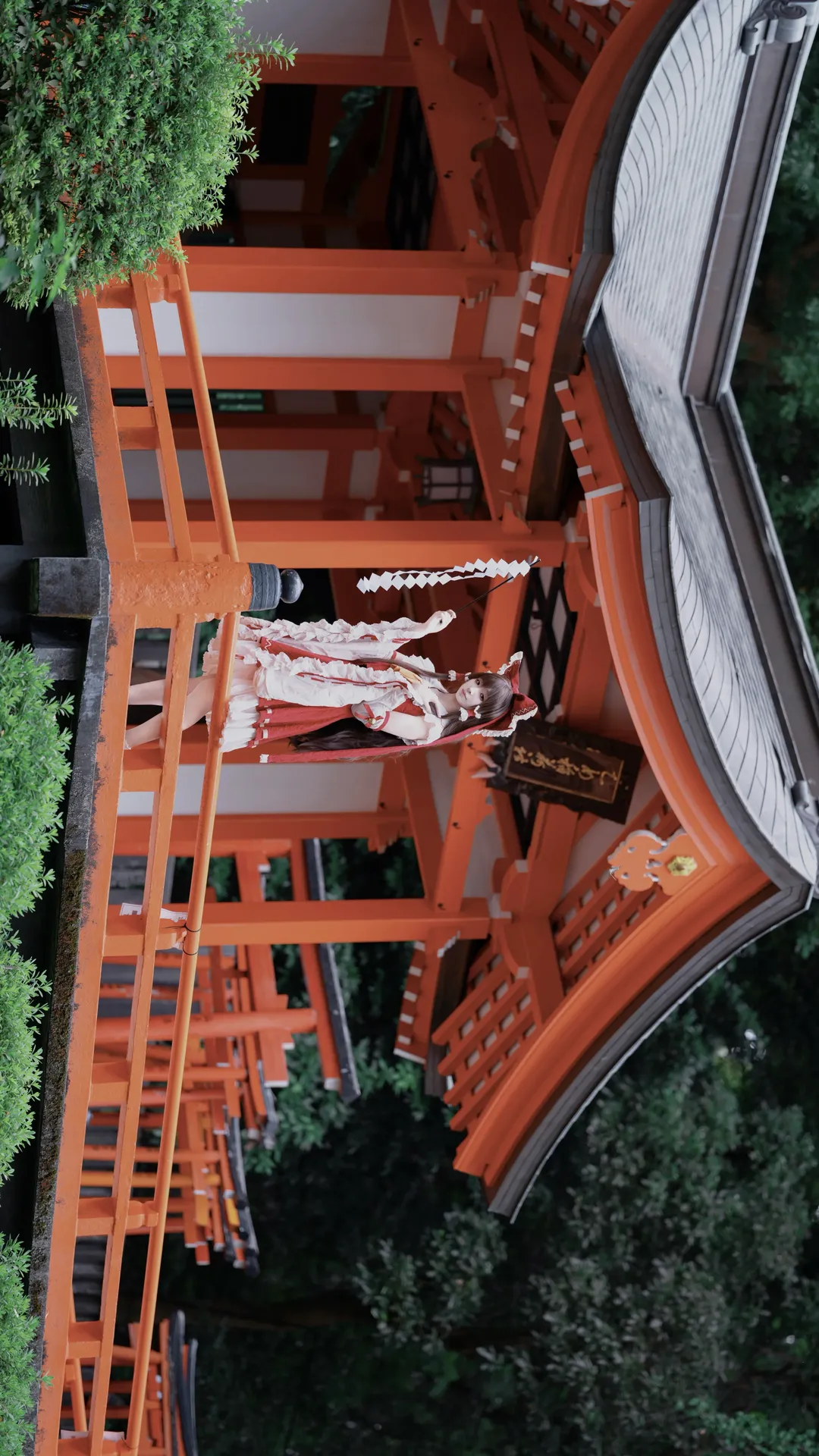 博丽灵梦cos, 东方Project, 日式巫女, 根津神社, 东京cosplay