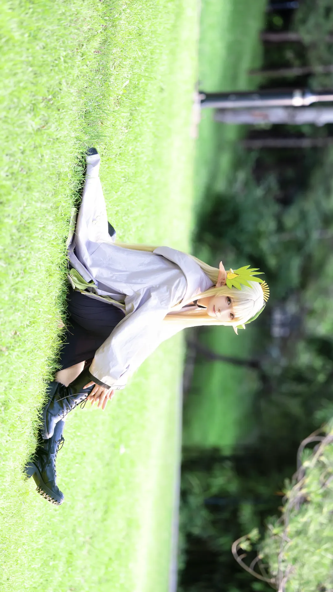 明日方舟, 明日方舟cosplay, 缪尔赛思cos, 泡影苍霆cos, 夏日户外写真 - 第1张