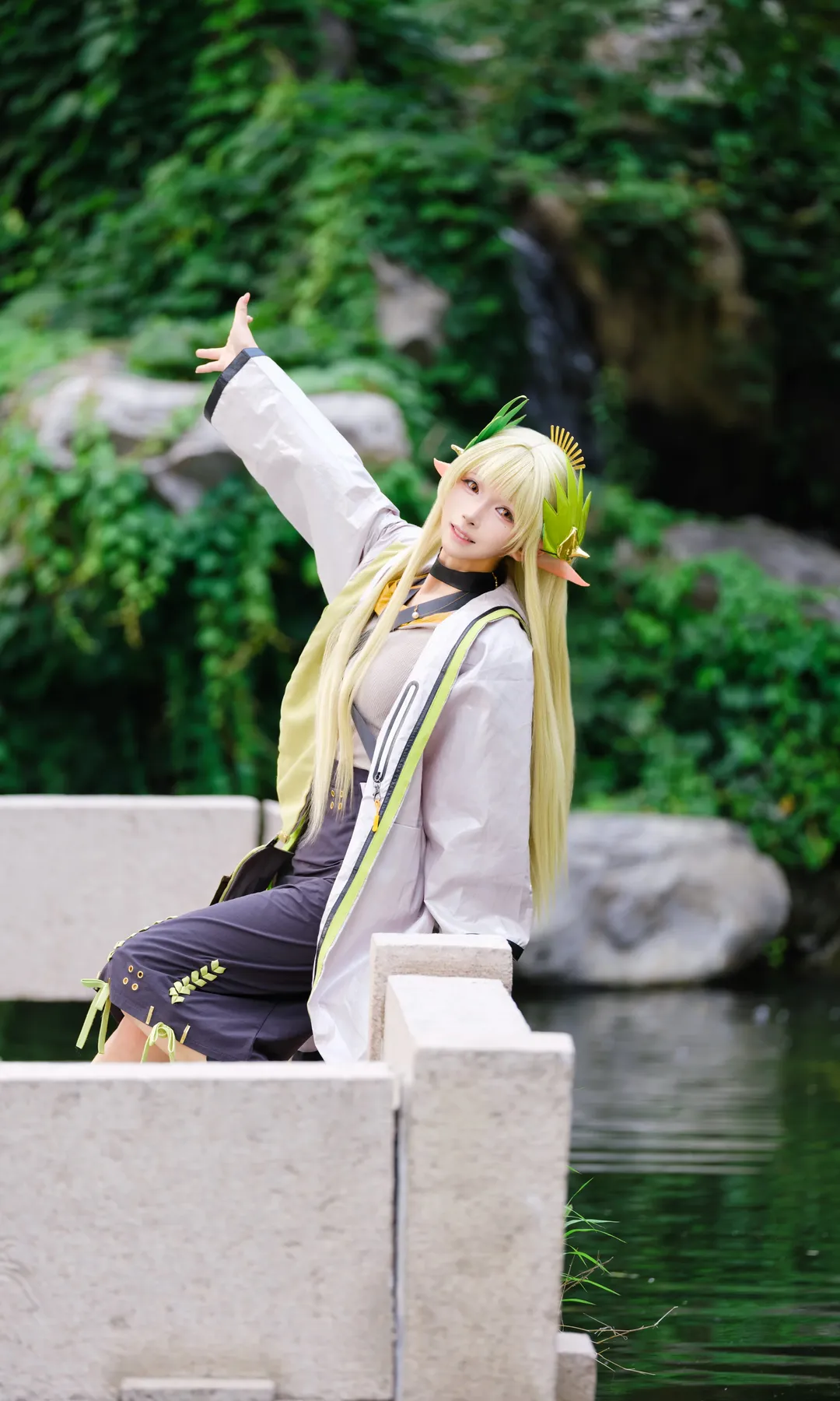 明日方舟, 明日方舟cosplay, 缪尔赛思cos, 泡影苍霆cos, 夏日户外写真