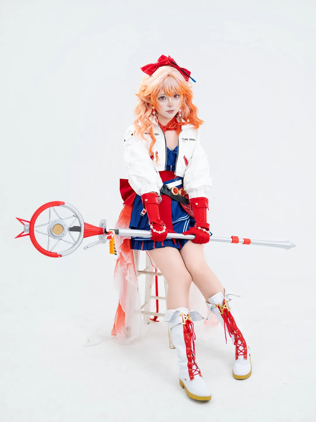明日方舟, 白棚摄影, 羽生萌萌香cos, 泡影苍霆cosplay, 角色穿搭分享 - 第2张