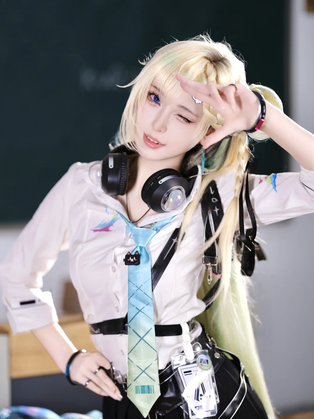 鸣潮, 琳奈cos, cosplay日常, 校园风穿搭, 北京二次元摄影 - 第1张