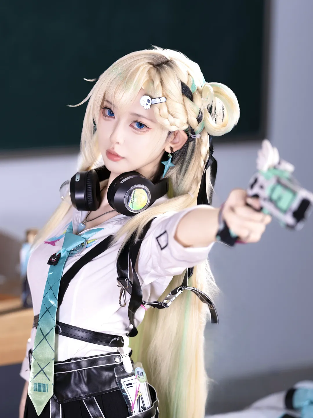 鸣潮, 琳奈cos, cosplay日常, 校园风穿搭, 北京二次元摄影 - 第2张