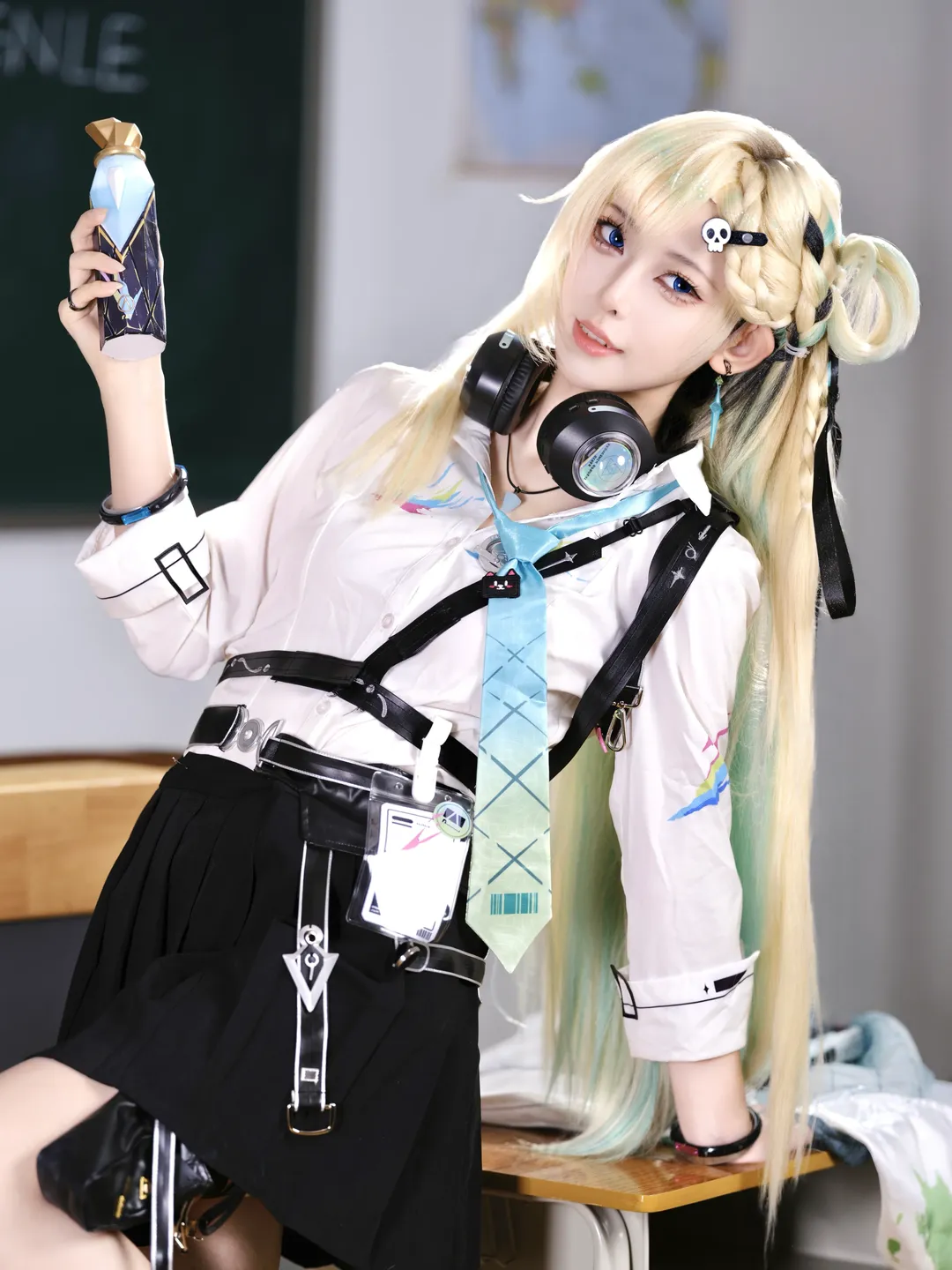 鸣潮, 琳奈cos, cosplay日常, 校园风穿搭, 北京二次元摄影