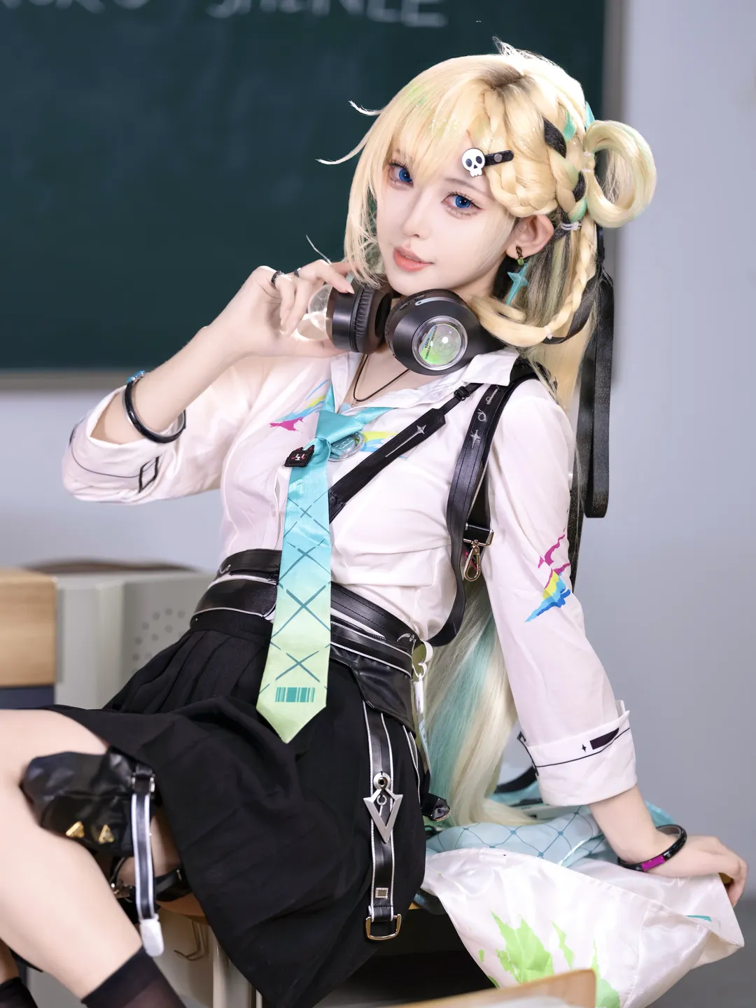 鸣潮, 琳奈cos, cosplay日常, 校园风穿搭, 北京二次元摄影 - 第4张