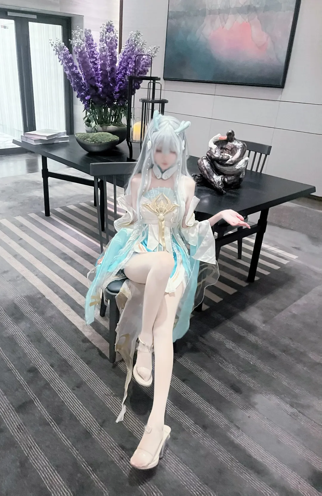 王者荣耀, 西施cos, 游龙清影, cosplay试衣, 仙侠穿搭