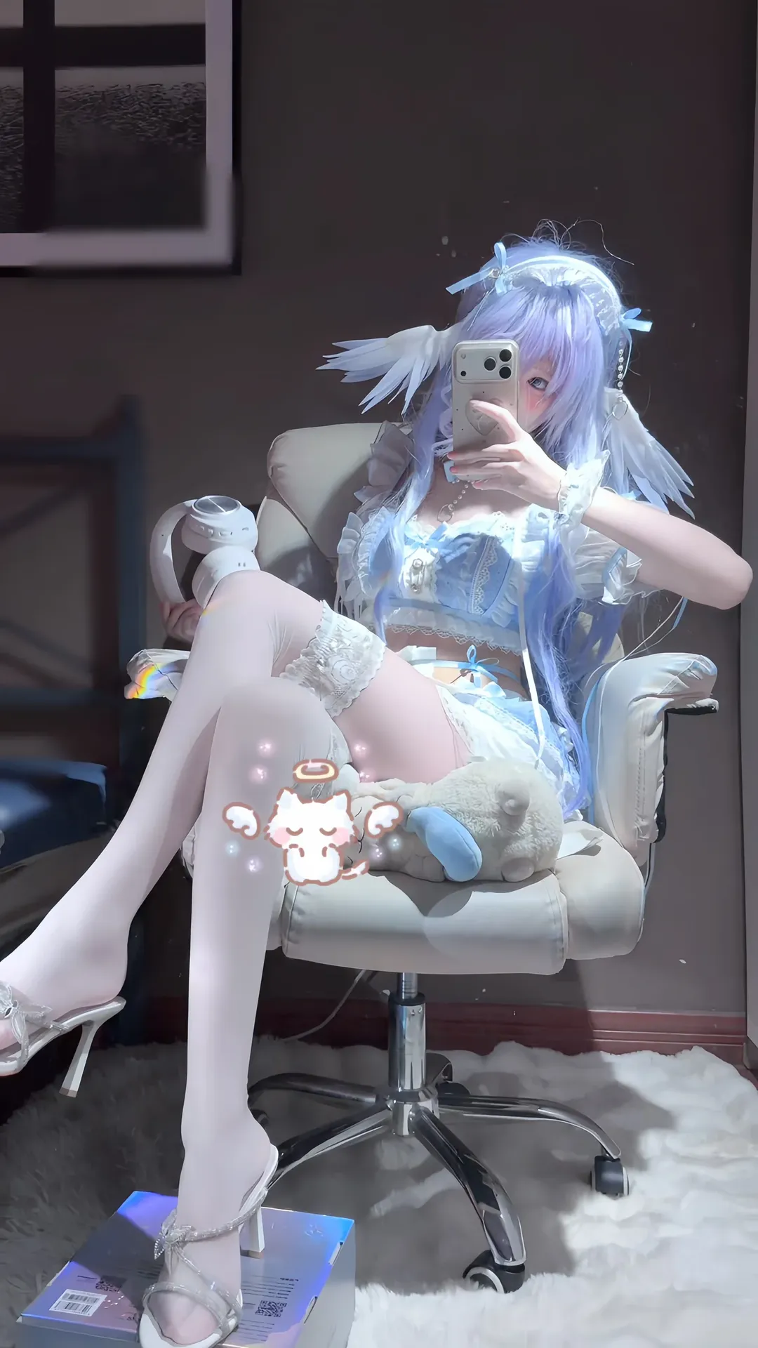 cosplay, 崩壞星穹鐵道, 知更鳥cos, 天使造型, 二次元自拍 - 第3張