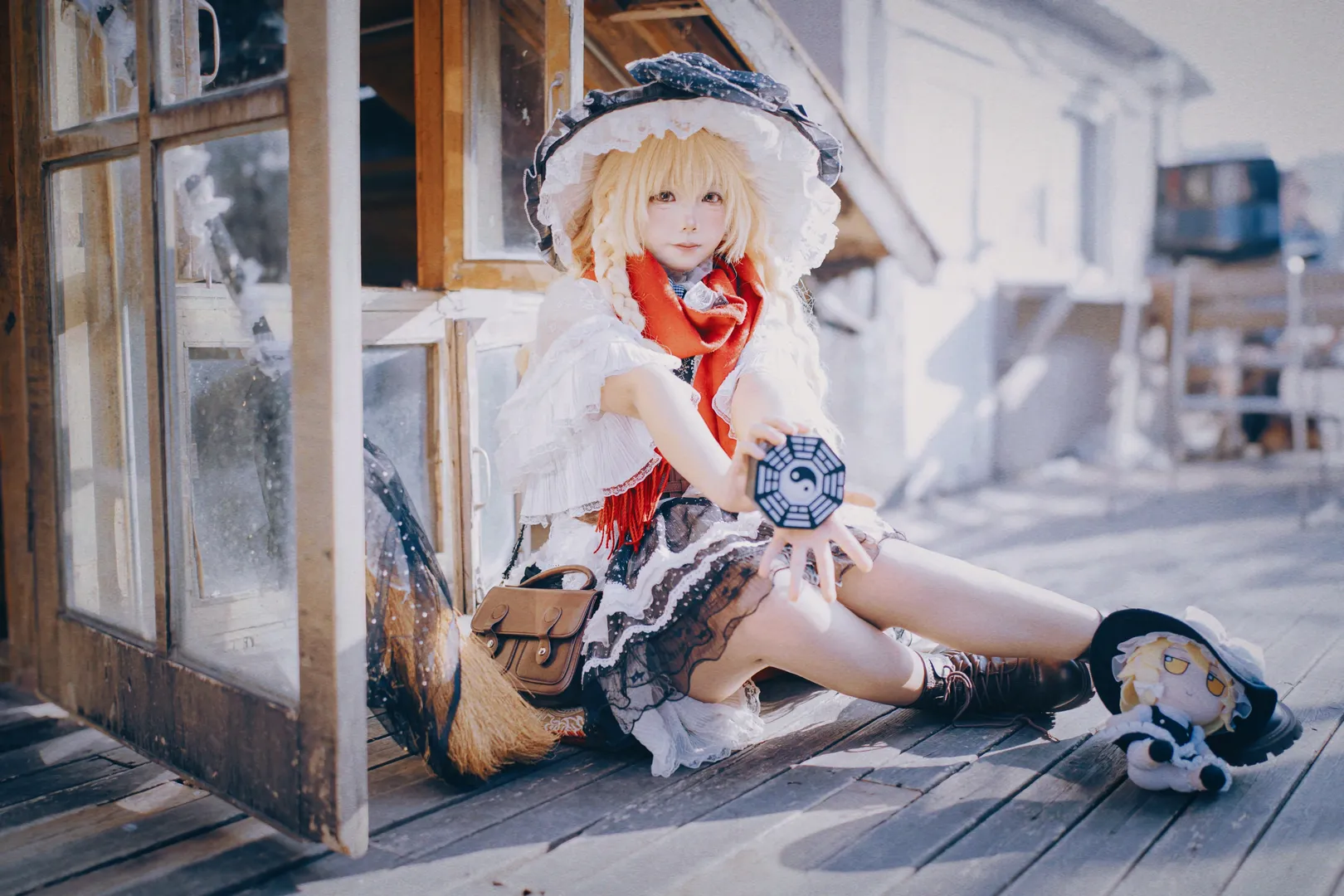 東方Project, 霧雨魔理沙 コスプレ, コスプレ撮影, レトロなログハウスのポートレート, A7Cポートレート - 2枚目