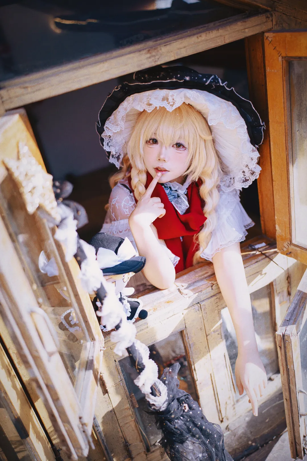 東方Project, 霧雨魔理沙 コスプレ, コスプレ撮影, レトロなログハウスのポートレート, A7Cポートレート - 4枚目
