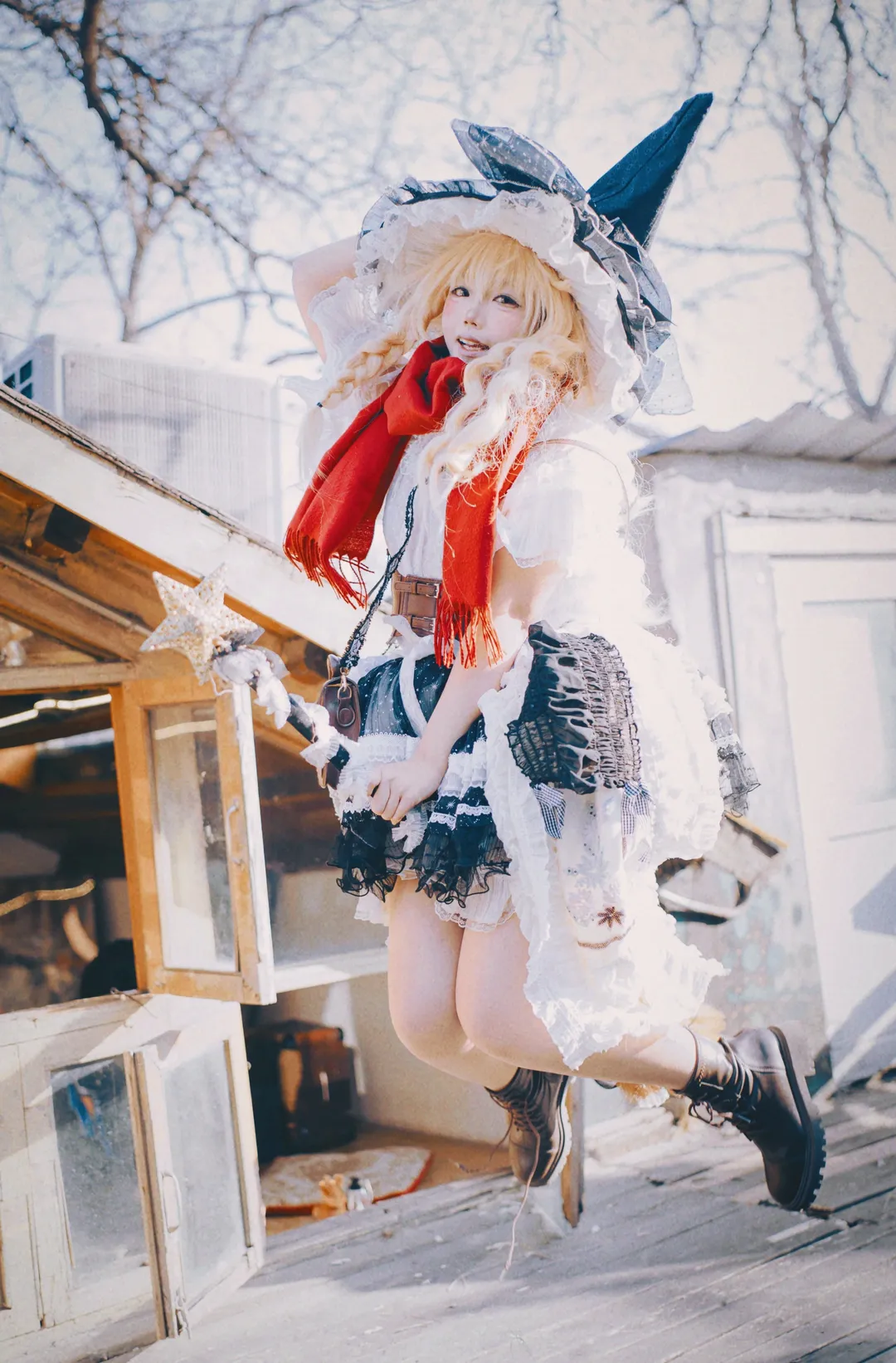 东方project, 雾雨魔理沙cos, Cosplay摄影, 二次元角色扮演, 魔法使装扮 - 第1张