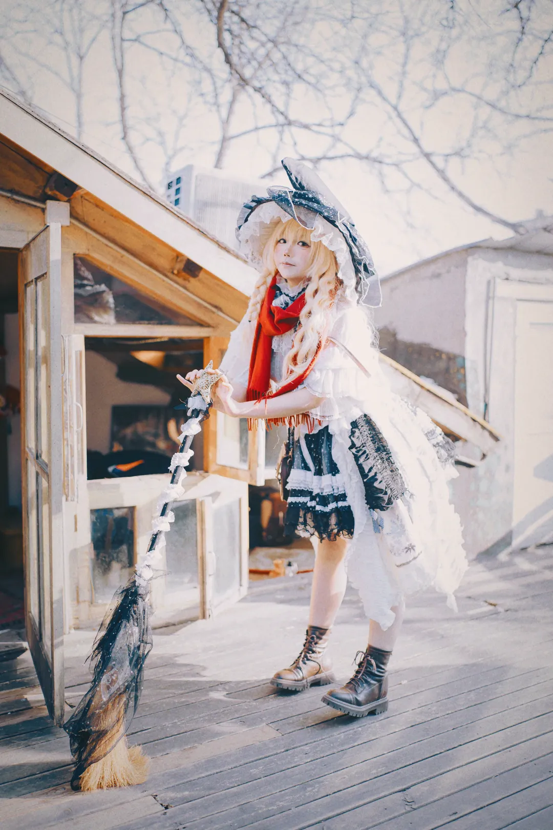 东方project, 雾雨魔理沙cos, Cosplay摄影, 二次元角色扮演, 魔法使装扮 - 第2张