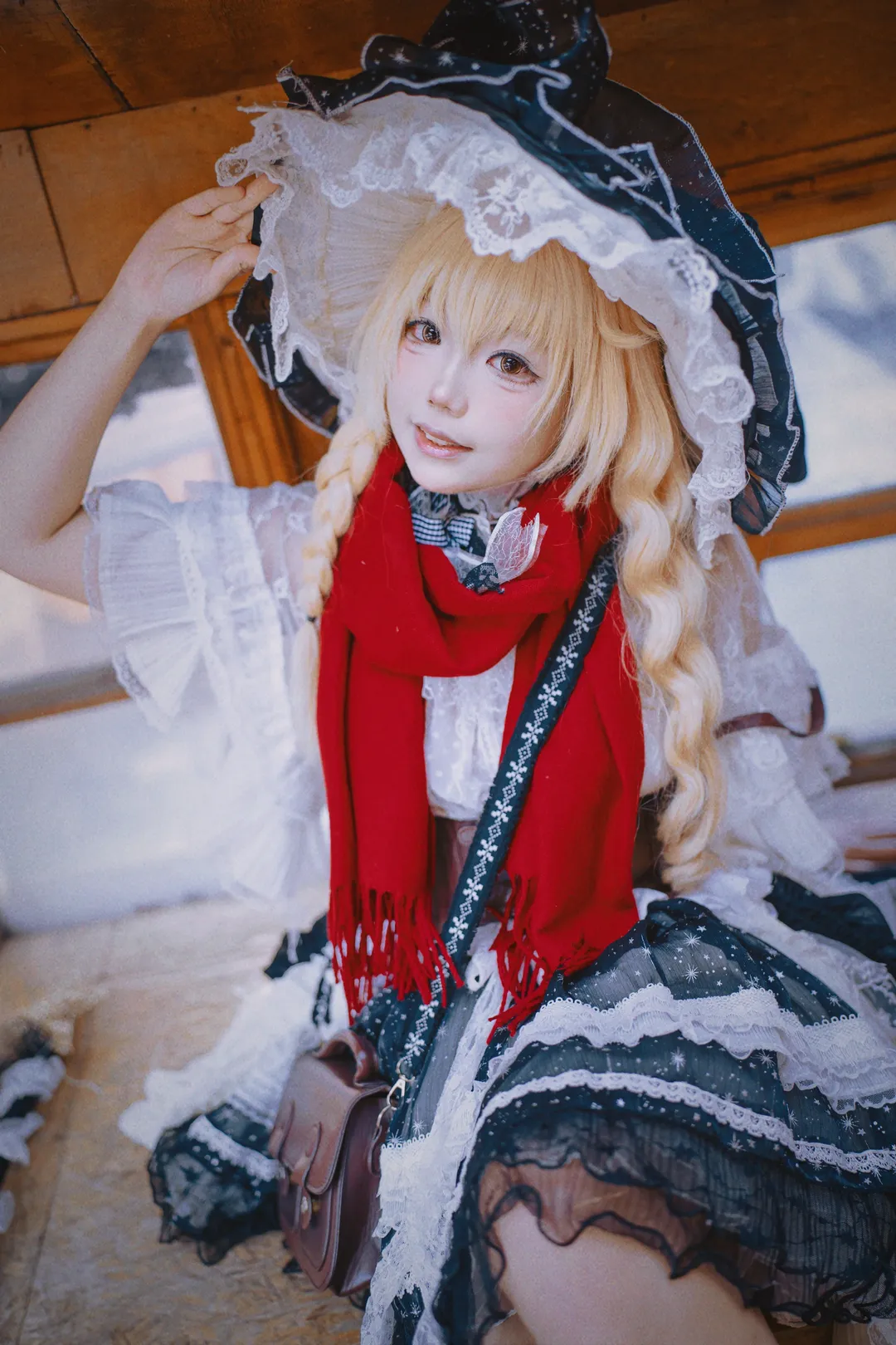 东方project, 雾雨魔理沙cos, Cosplay摄影, 二次元角色扮演, 魔法使装扮