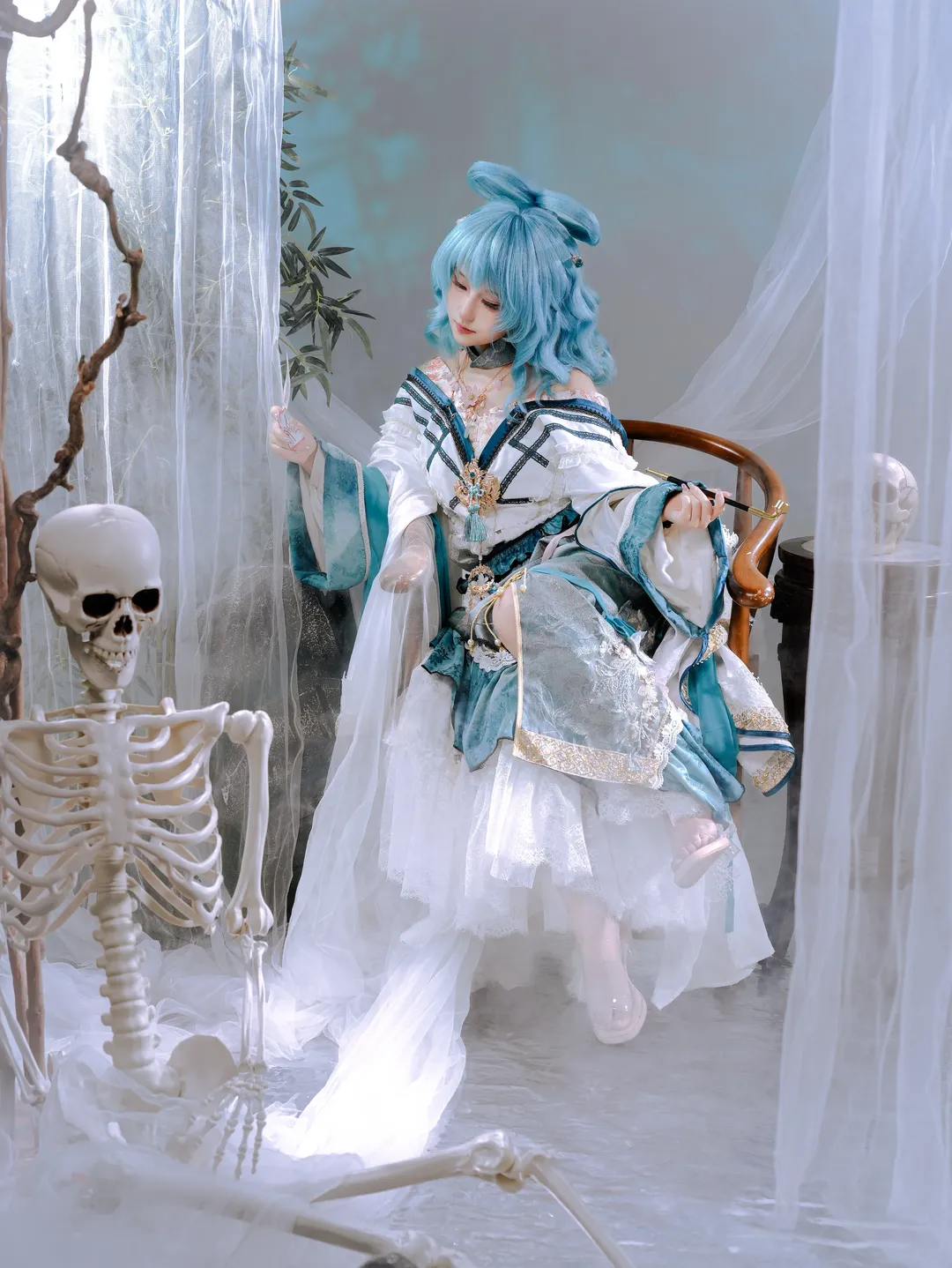東方Project, 古風コスプレ, 霍青娥コスプレ, 北京での撮影, 撮影セット - 2枚目