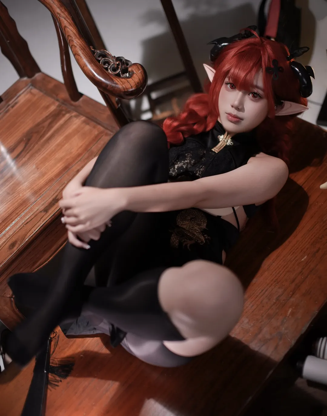 cosplay, 碧蓝航线, 旗袍cos, 国风二次元, 兴登堡cos