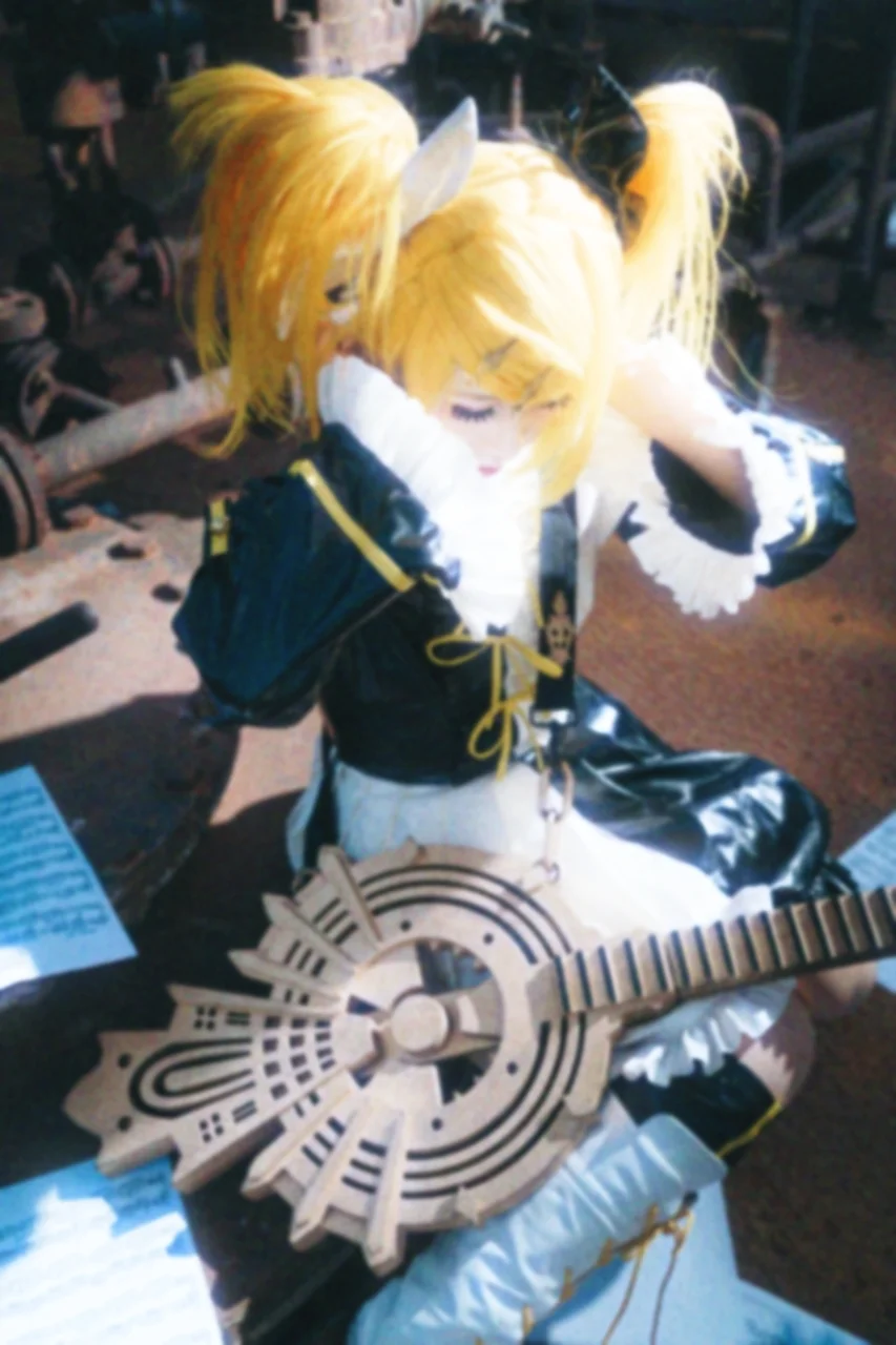 cosplay摄影, 双马尾, Vocaloid, 镜音铃cos, 炉心融解