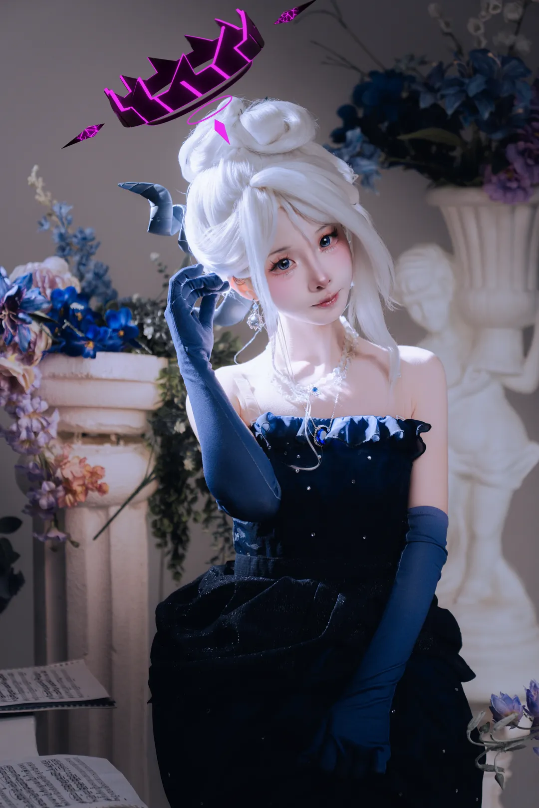 蔚藍檔案, 空崎日奈cos, 二次元還原, 禮服cosplay, 穹頂光罩攝影 - 第1張