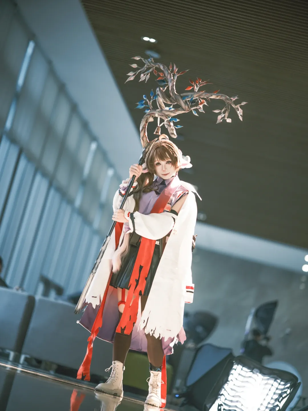 漫展场照, 明日方舟, cosplay摄影, 纯烬艾雅法拉cos, 三分明月夜 - 第3张