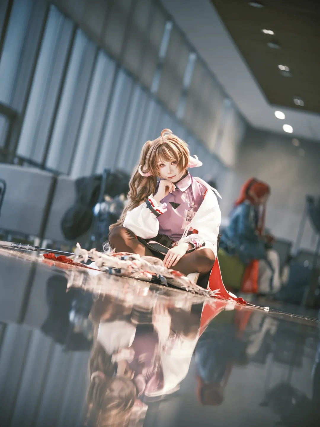 Convention photos, Arknights, Cosplay photography, Eyjafjalla the Hvít Aska cosplay, One-third of the bright moonlit night