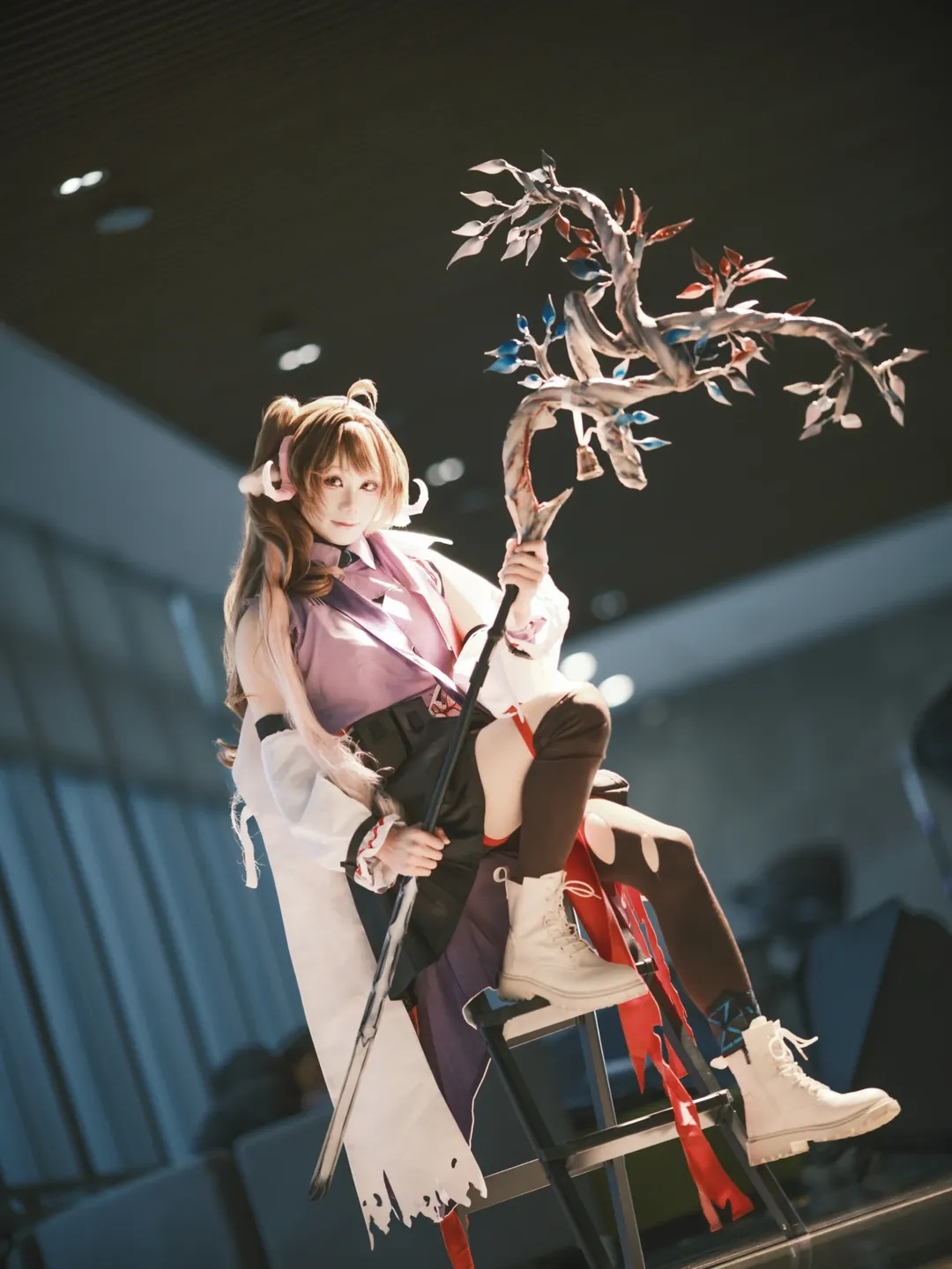 漫展场照, 明日方舟, cosplay摄影, 纯烬艾雅法拉cos, 三分明月夜 - 第6张