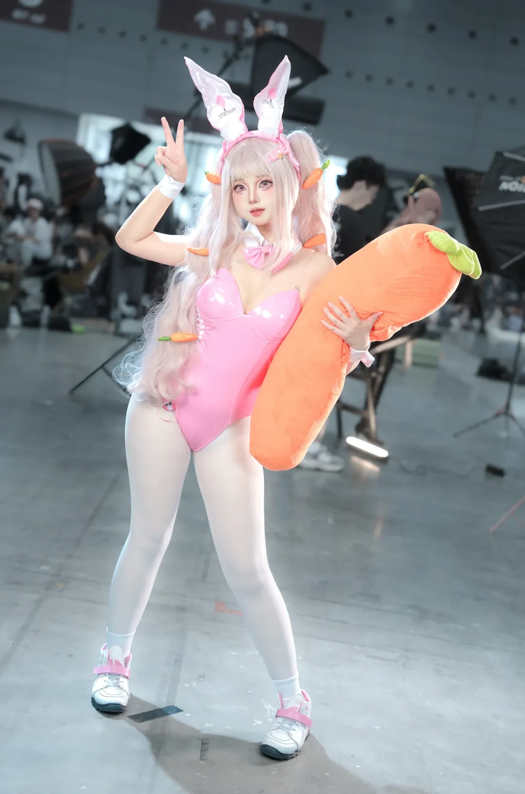 角色扮演, 愛麗絲cos, 漫展攝影, 勝利女神NIKKE, 粉紅系裝扮