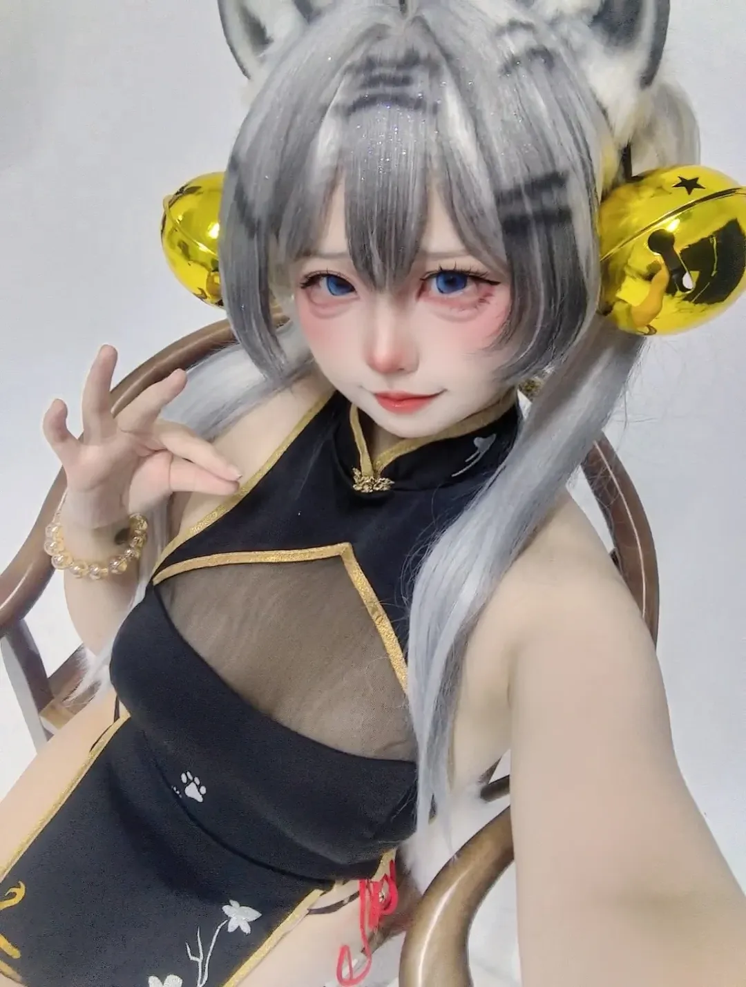 二次元, 白虎娘cos, 兽耳娘, 虎啸风生, Coser