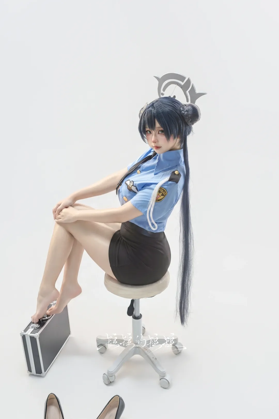 角色扮演, 二次元摄影, 蔚蓝档案, 妃咲cos, 警官制服 - 第1张