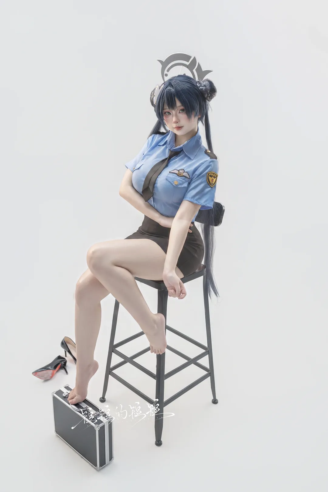 角色扮演, 二次元摄影, 蔚蓝档案, 妃咲cos, 警官制服